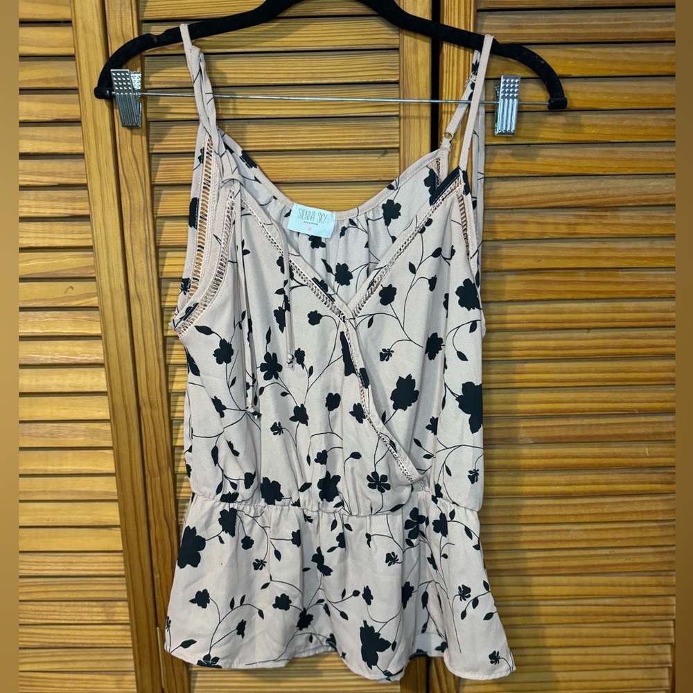 Tank Top Floral Blouse